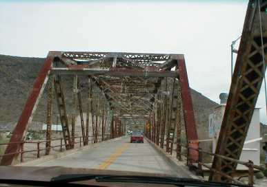 A narrow bridge on the road to Gila Bend AZ