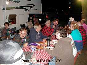 Potluck at RV Club get together