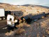 Motorhome fire on Hiway 10 Chiriaco Pass