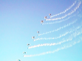 royal air force parachute team, london bridge birthday celebration