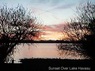 Sunset at Lake Havasu City State Park