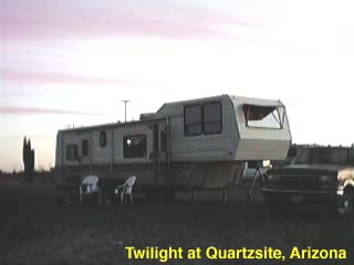 Twilight in Quartzsite, Arizona